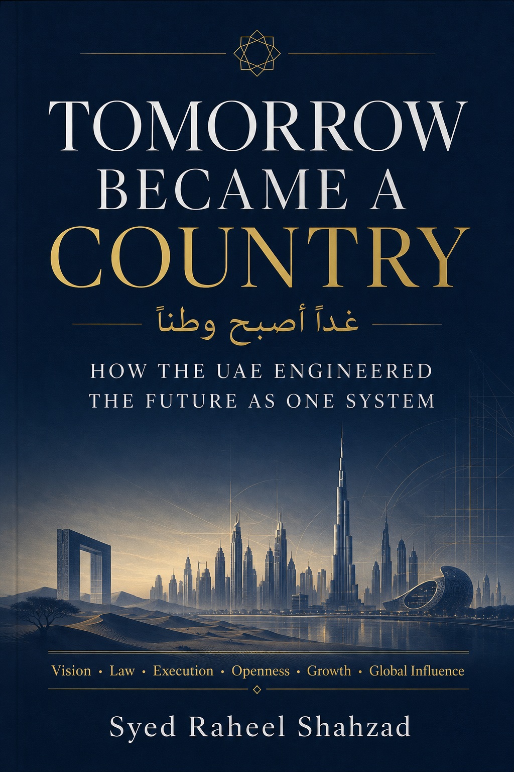 Tomorrow Became a Country — book cover by Syed Raheel Shahzad